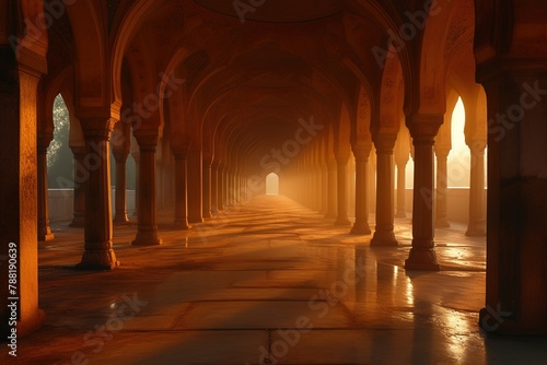Muslim man praying in the mosque © Rayhanbp