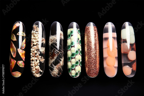 collection of various colorful nail polish