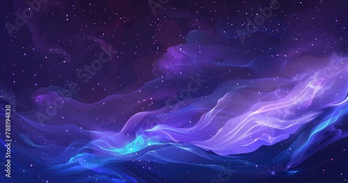 Nebula Swells in the Starry Deep

