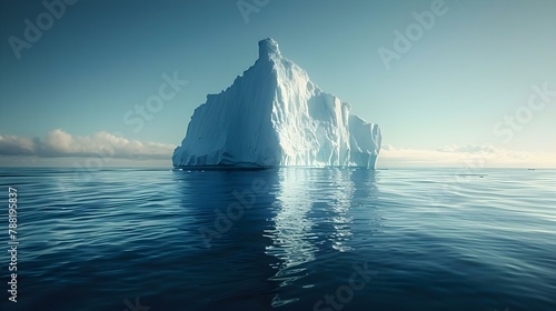 The Unseen Depth of Success - An Iceberg's Tale. Concept Success, Iceberg, Depth, Metaphor, Inspiration