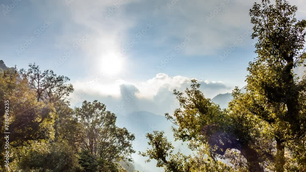 Timelapse of mountains and fast moving clouds of The lush green Great Himalayan national park in Tirthan valley, it is the UNESCO world heritage site.
Timelapse of mountains and fast moving clouds of The lush green Great Himalayan national park in Tirthan valley, it is the UNESCO world heritage site.