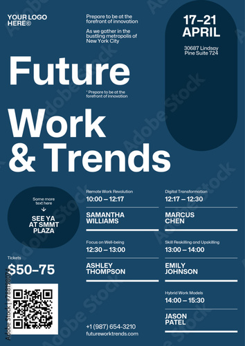 Conference Event Program Schedule Poster Flyer Template