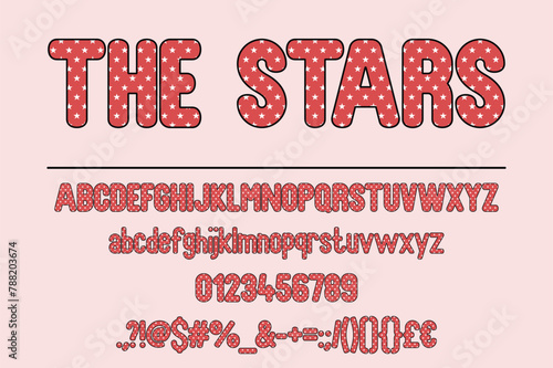 The Stars Color Font Set