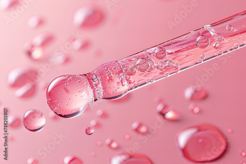 Serum macro shot, beauty liquid closeup
