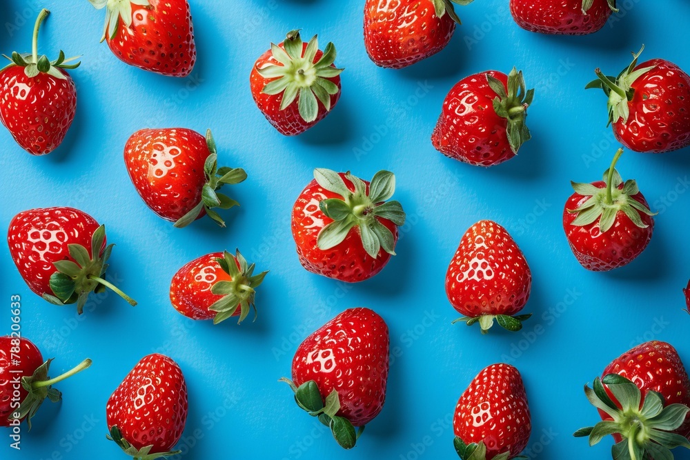 Strawberries background, summer concept Strawberries background, summer concept