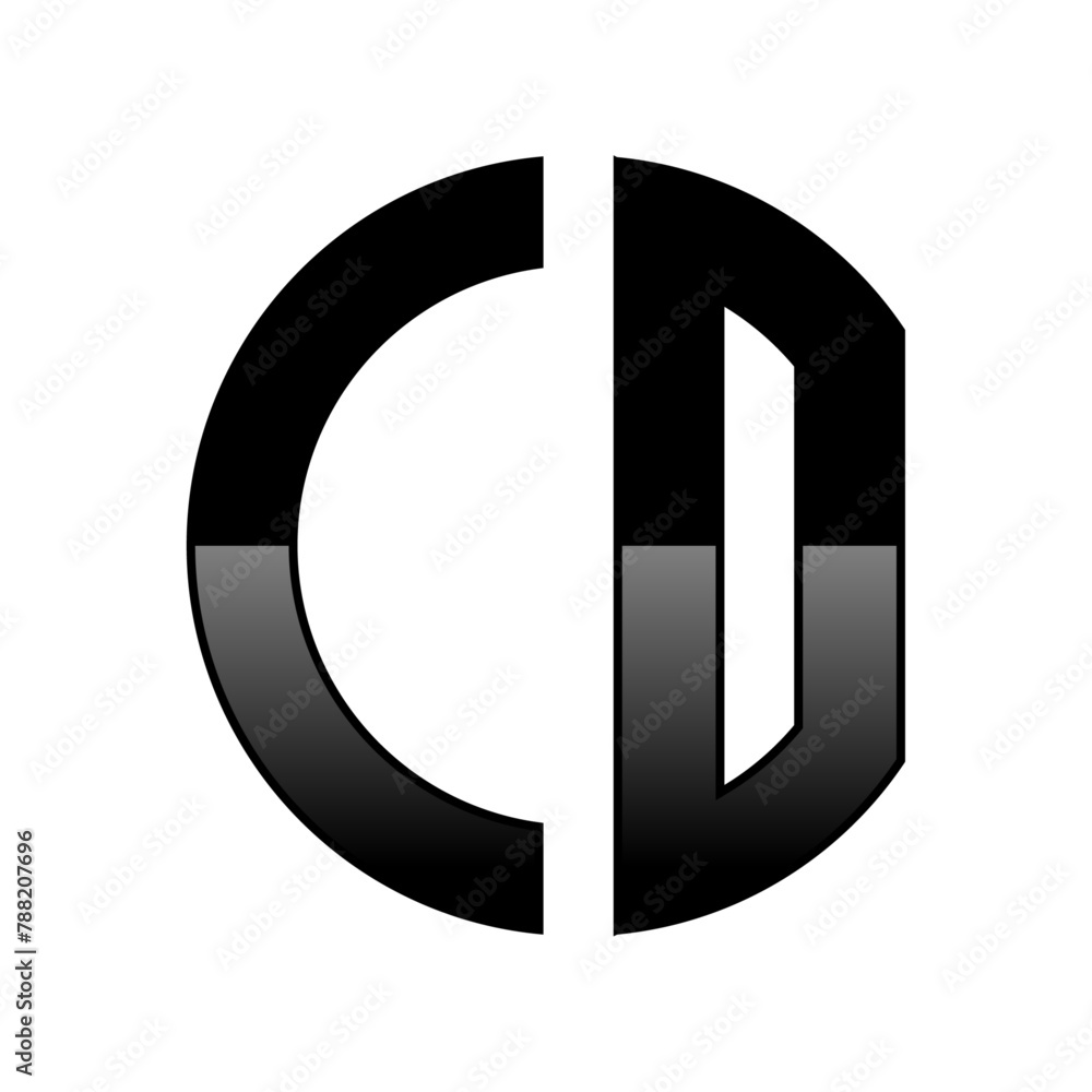 Initial CO Logo in a Circle Shape Initial CO Logo in a Circle Shape