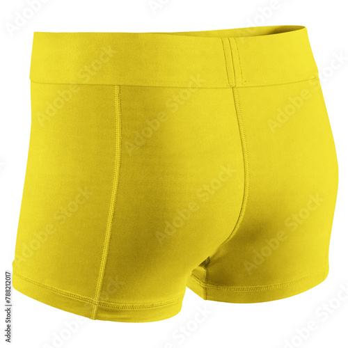 Place your awesome design or typography on top of this Back View Terrific Shorts Mock Up In Golden Kiwi Color, and you are ready to list them in your shop