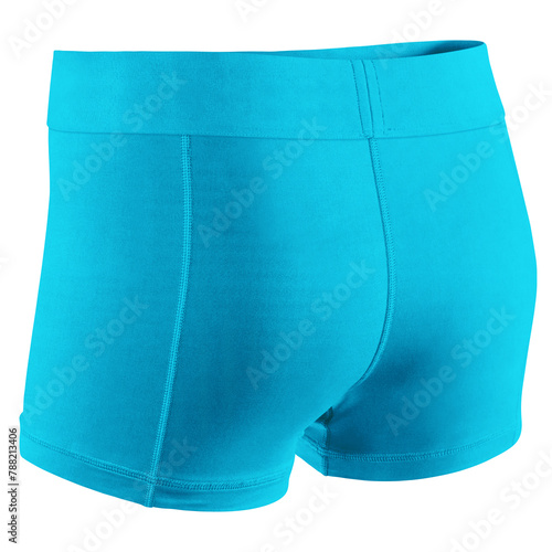 Place your awesome design or typography on top of this Back View Terrific Shorts Mock Up In Peacock Blue Color, and you are ready to list them in your shop