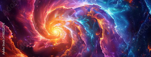 fire and smoke  Spiral galaxy in the dark  Multicolored vortex energy  cosmic spiral  Colorful vortex energy  cosmic spiral waves  multicolor swirls explosion  Ai generated