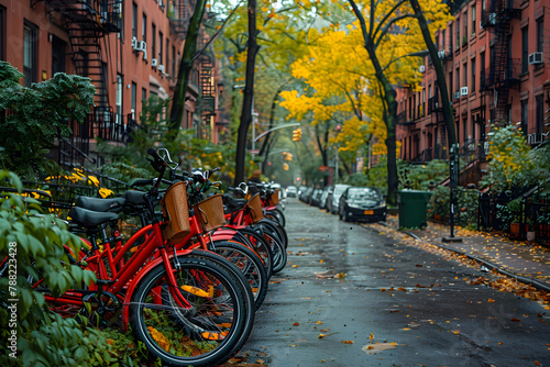 bike sharing program has bikes for rent in Manhattan and Brooklyn. photo