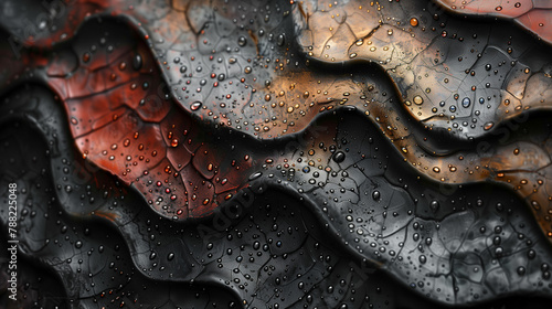 leather painting texture background water drop on leather sheet fabric leather chap photo