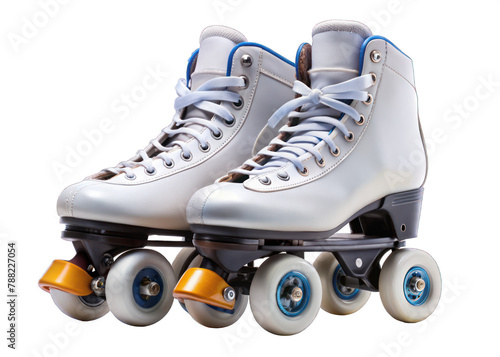 roller skates shoes isolated