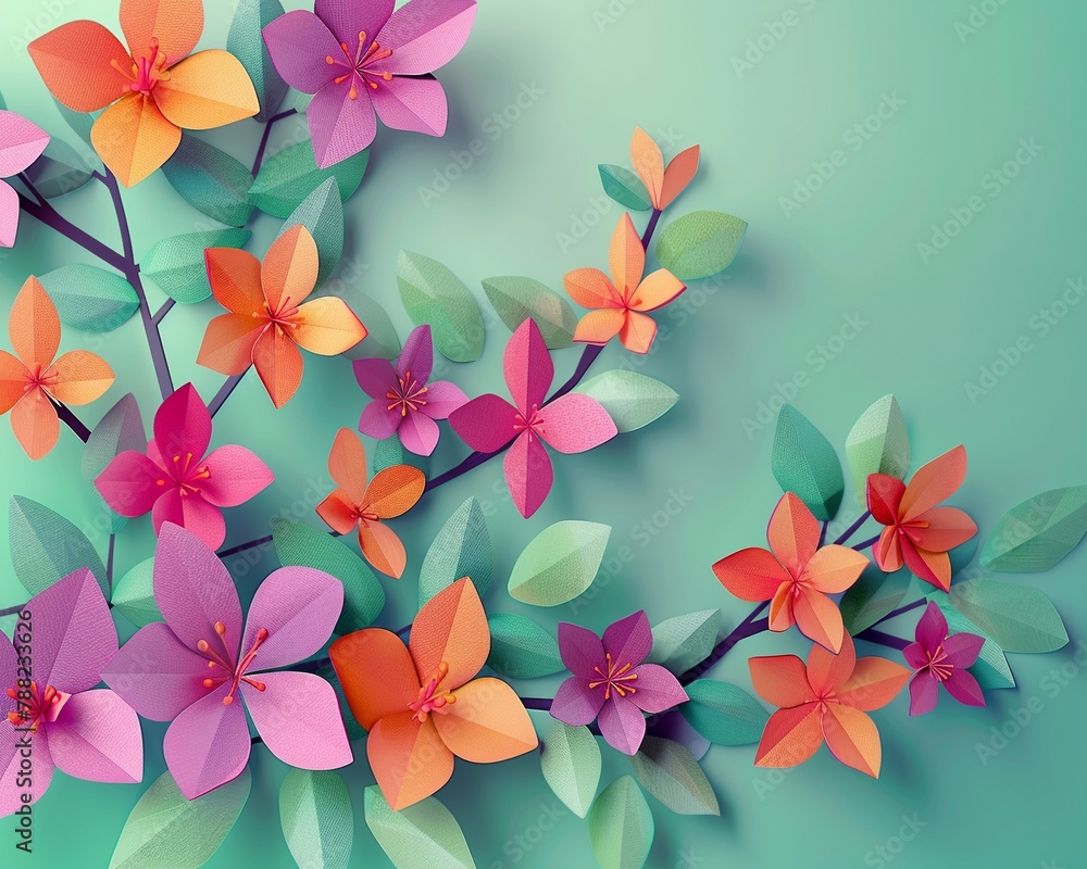 Fototapeta premium Spring blossoms, soft focus, pastel tones, macro for a fresh abstract background