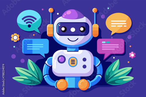 AI-driven chatbot engaging in natural language conversation