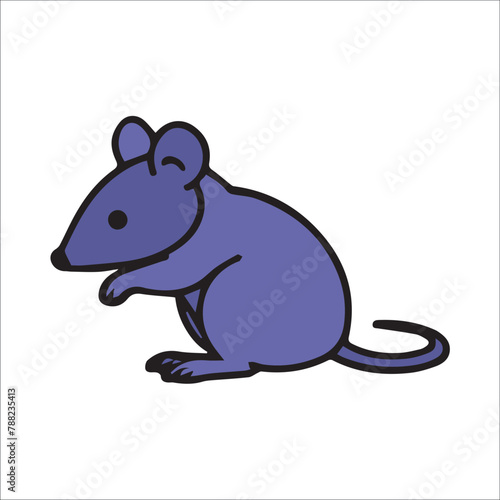 mouse Line  filled illustration can be used for logos © world