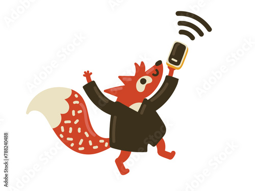 Fox is happy to have a wi-fi connection on the phone