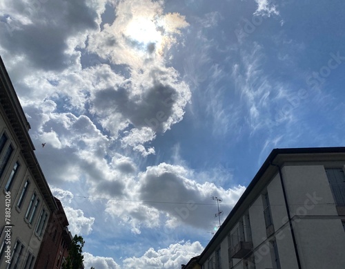 Clouds in the city sky