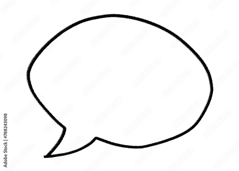 Speech bubble png doodle sticker, copy space transparent background Speech bubble png doodle sticker, copy space transparent background