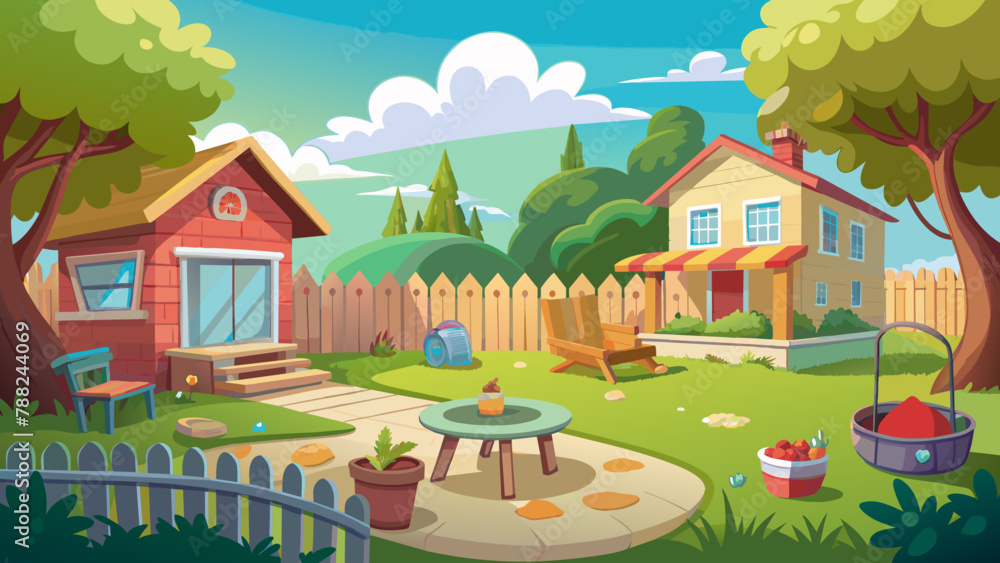outdoor-backyard-background-cartoon-illustration