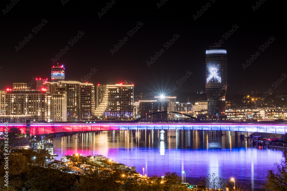 Beograd city lights