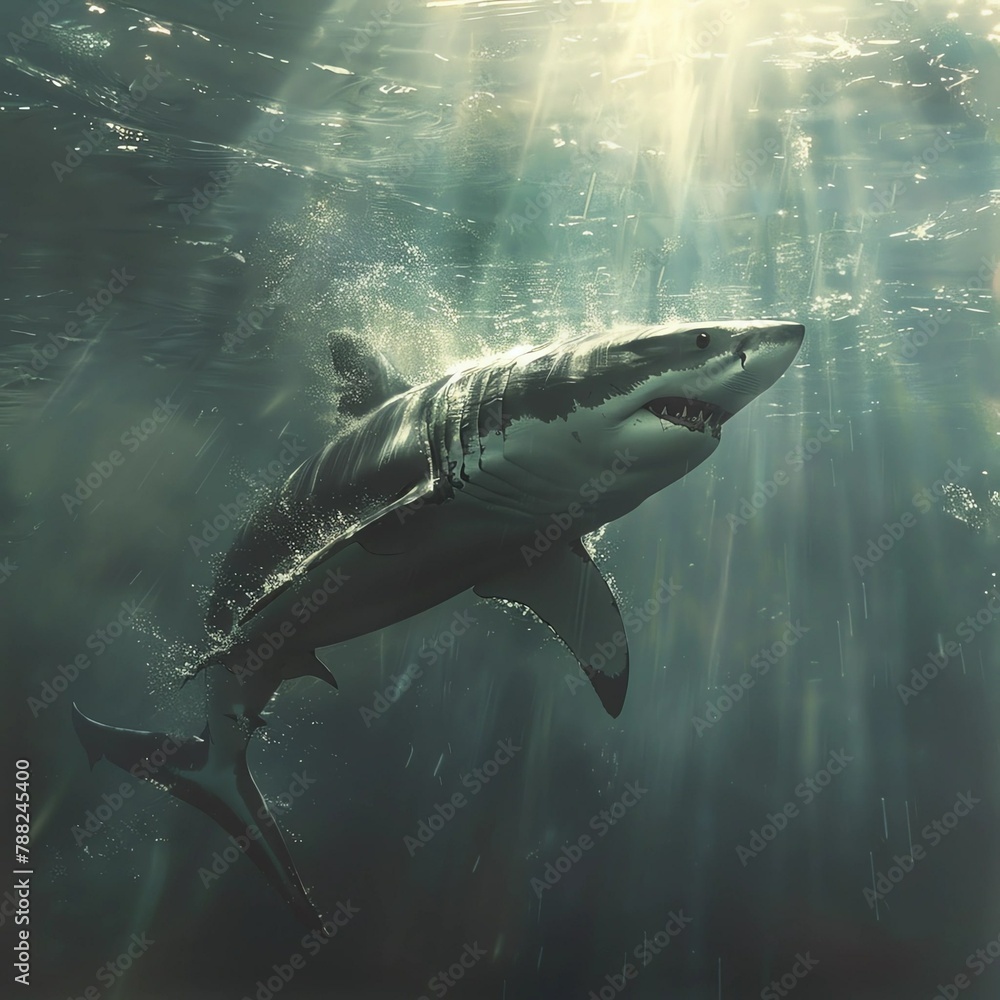 Naklejka premium great shark