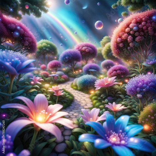 background with flowers cosmic 
