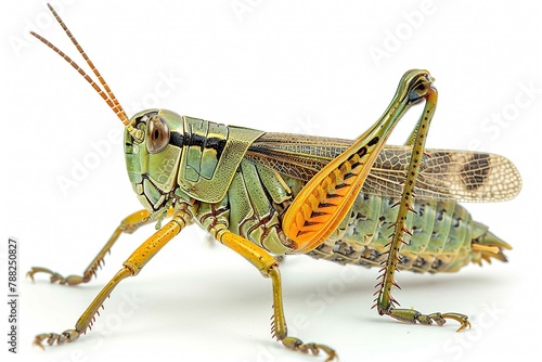 Grasshopper, Isolated on white photo