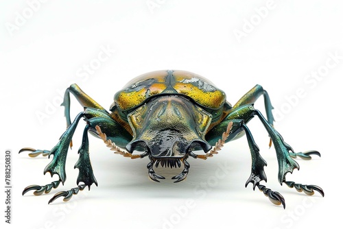 Goliath Beetle, Isolated on white photo