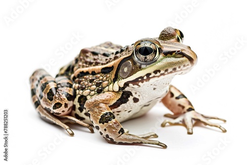 Leopard frog, Isolated on white