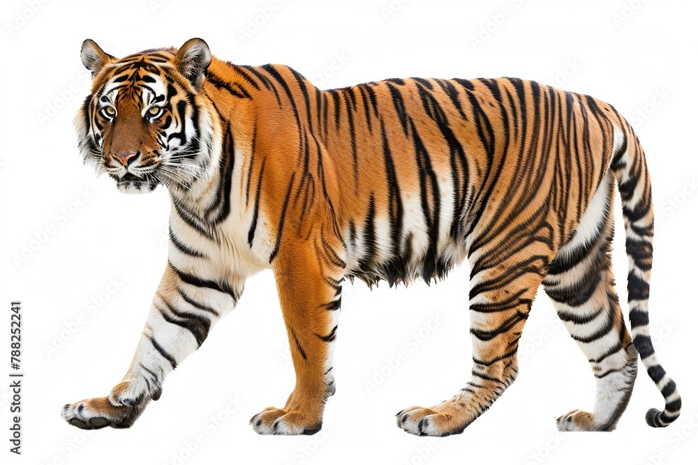 Tiger, Isolated on white