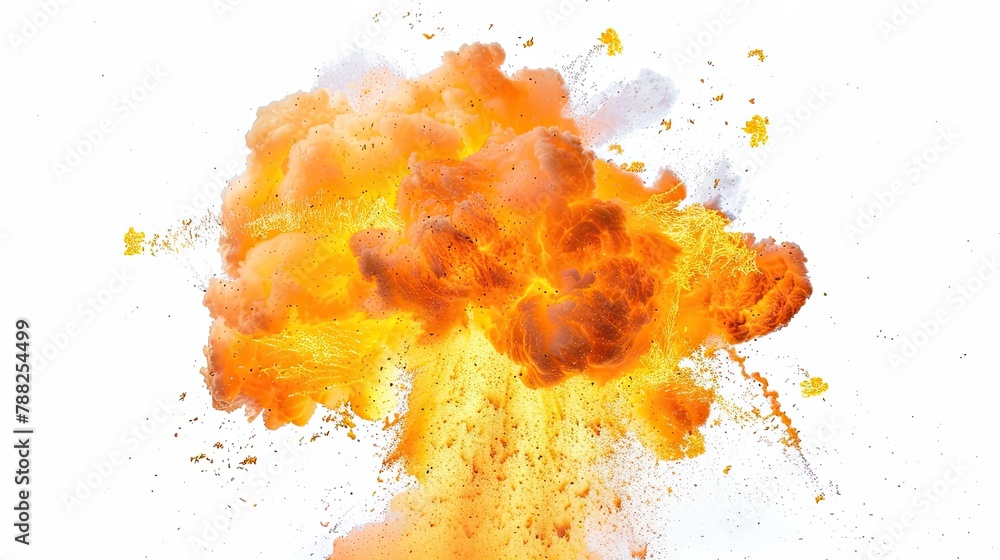 Vibrant Burst of Color in Explosive Illustration Vibrant Burst of Color in Explosive Illustration