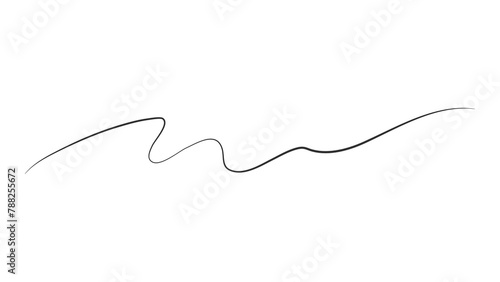 Minimal line png sticker, aesthetic scribble, transparent background