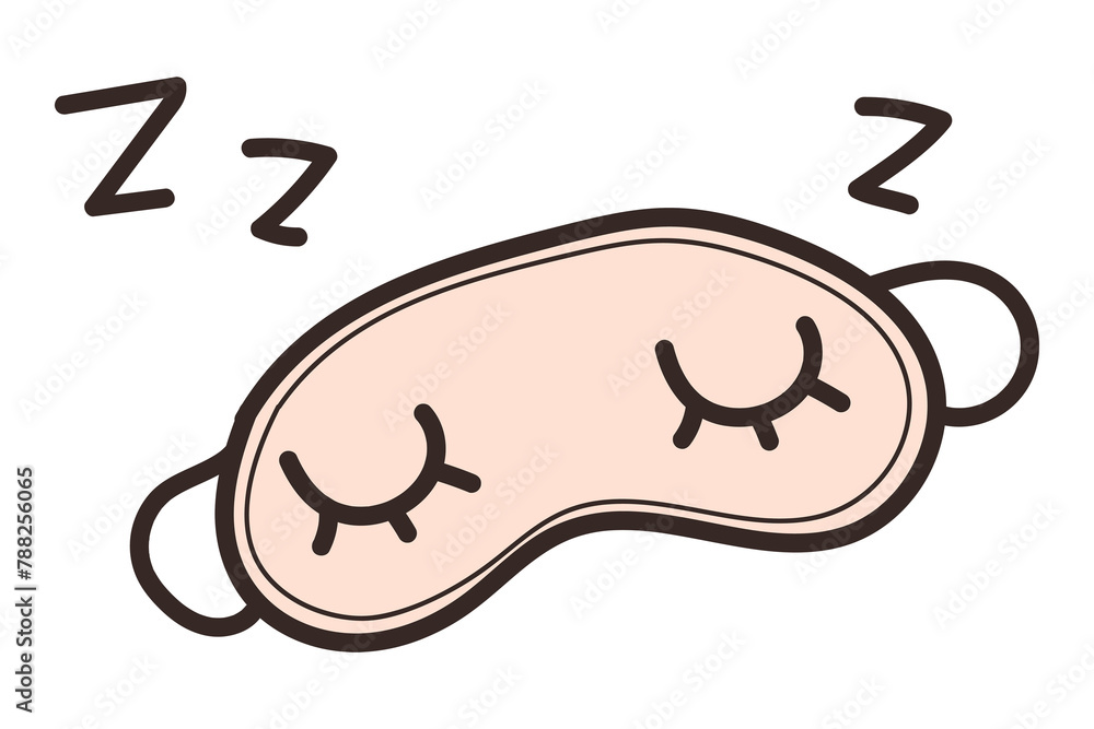 Sleeping eyes mask png sticker, transparent background Sleeping eyes mask png sticker, transparent background