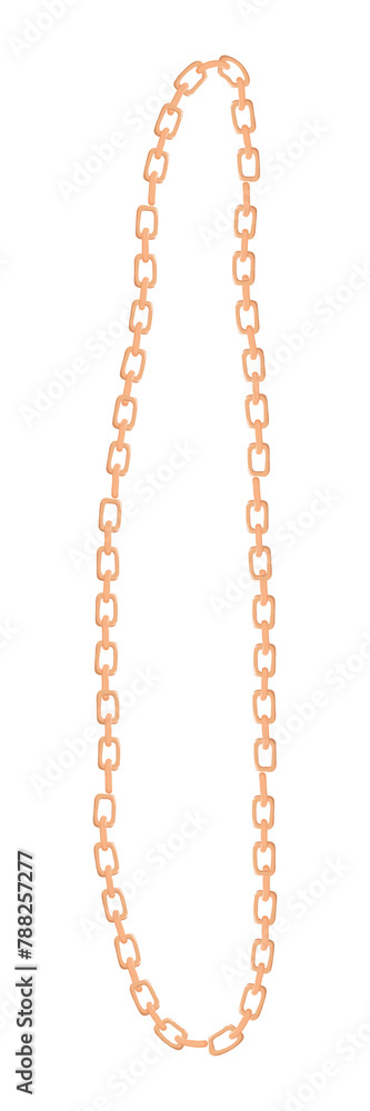 PNG gold chain necklace sticker, transparent background