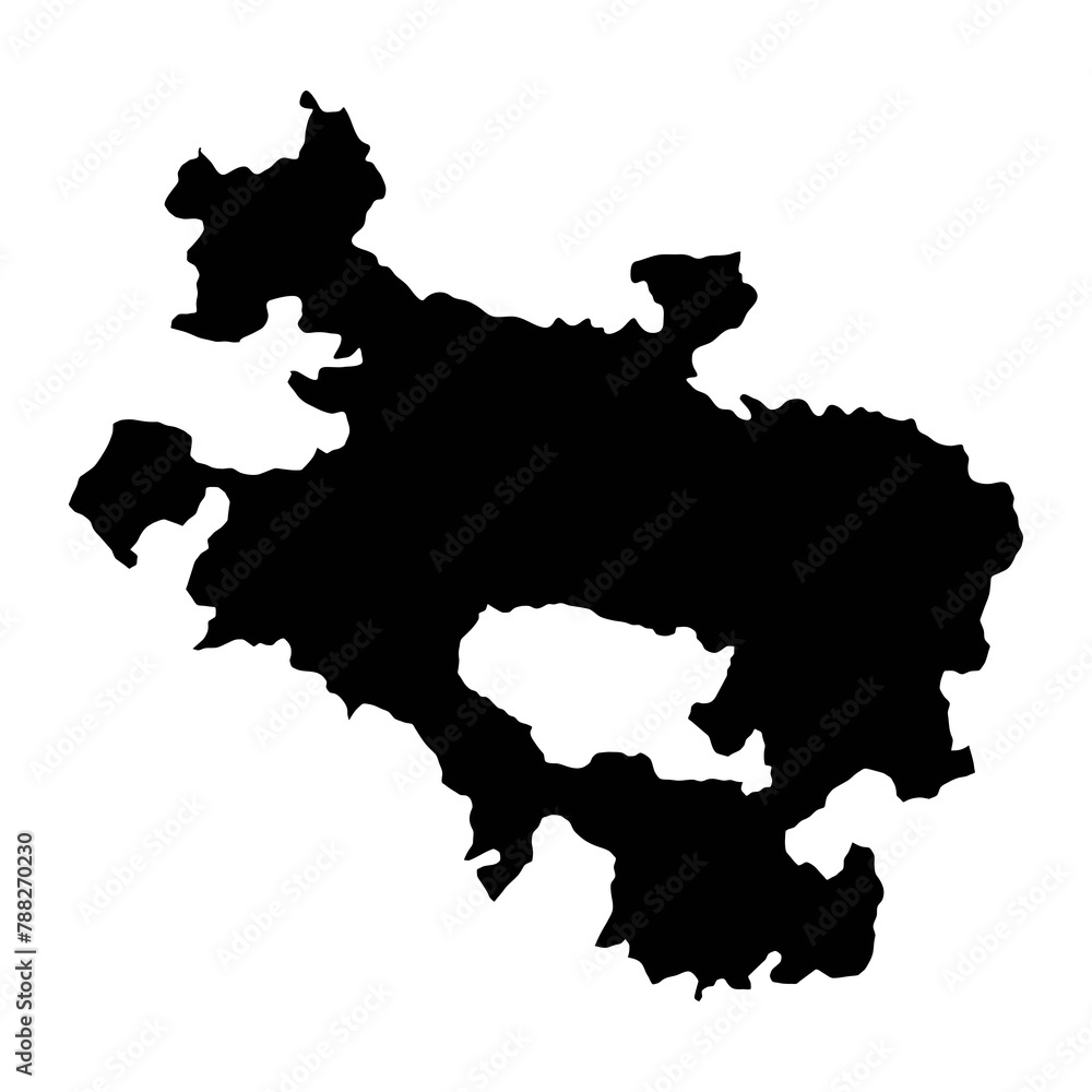Map of the Province of a Araba or Alava, administrative division of Spain. Vector illustration.