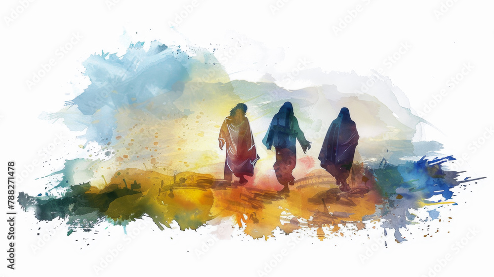 Reimagining Jesus and his disciples walking to Emmaus in a digital ...