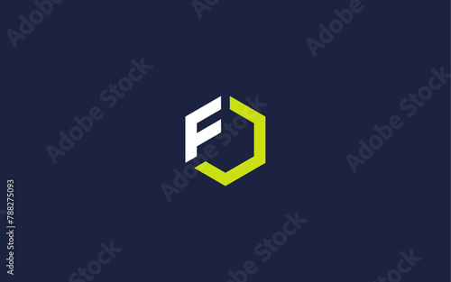 letter f with hexagon logo icon design vector design template inspiration