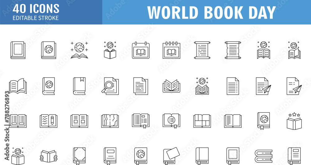 world globe earth planet icon set . book dictionary science  icon symbol template illustration inspiration