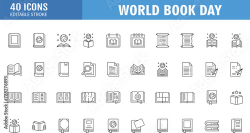 world globe earth planet icon set . book dictionary science  icon symbol template illustration inspiration