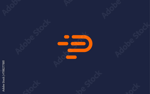 letter p fast logo icon design vector design template inspiration