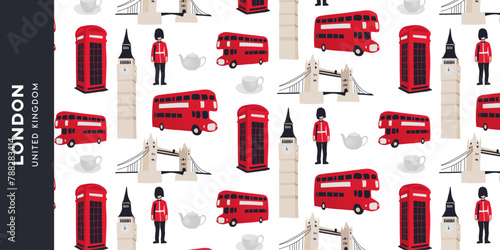 Pattern des sites emblématiques de Londres