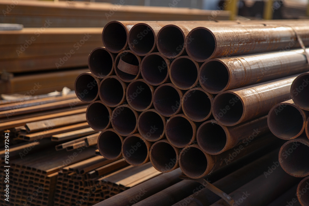 metal products, production of metal profiles and metal pipes. High quality photo metal products, production of metal profiles and metal pipes. High quality photo