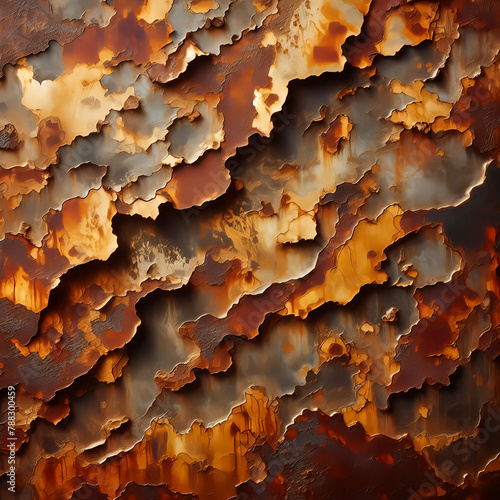 Rostige Metalloberfläche mit Patina photo