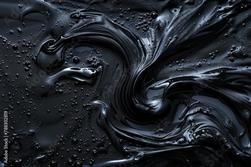 Black oil texture background