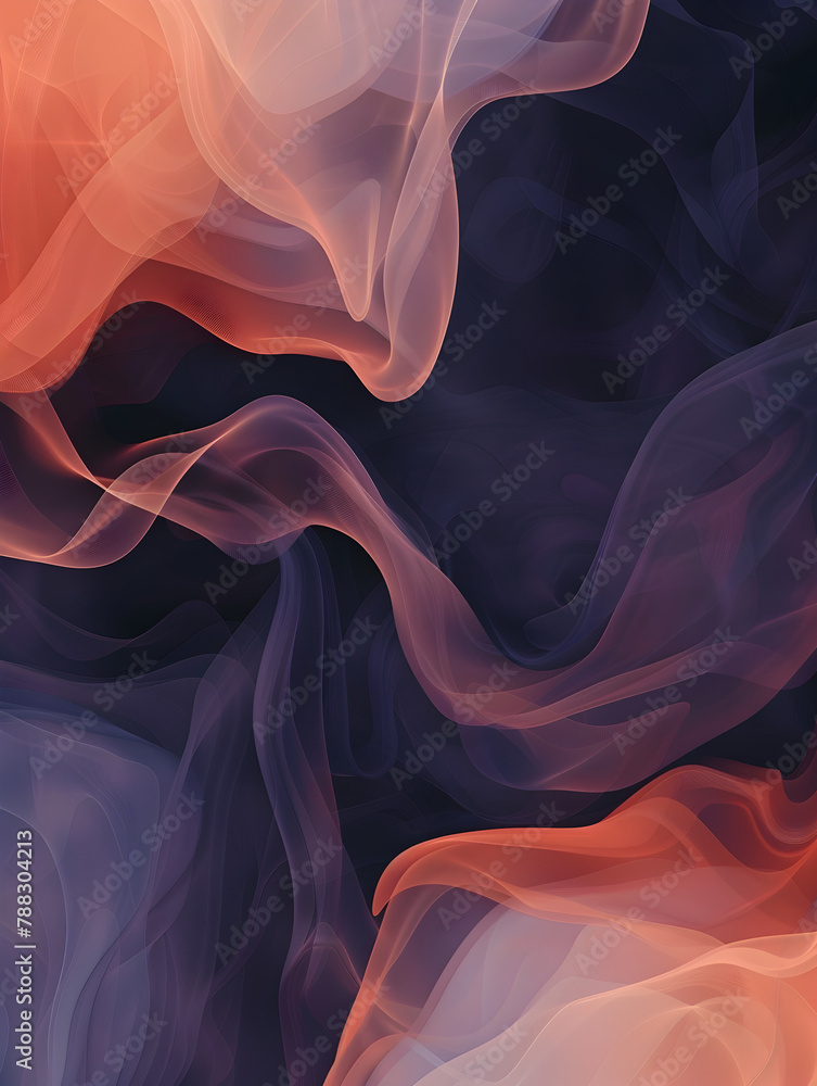 Obraz premium Enigma of Crimson and Lavender Mystique