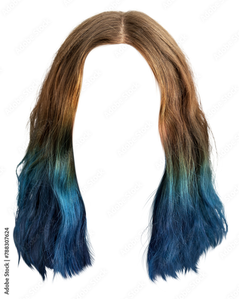 Woman png color dyed hairstyle, transparent background Woman png color dyed hairstyle, transparent background