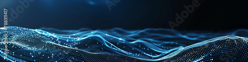 AI banner header background. Artificial intelligence and  technology