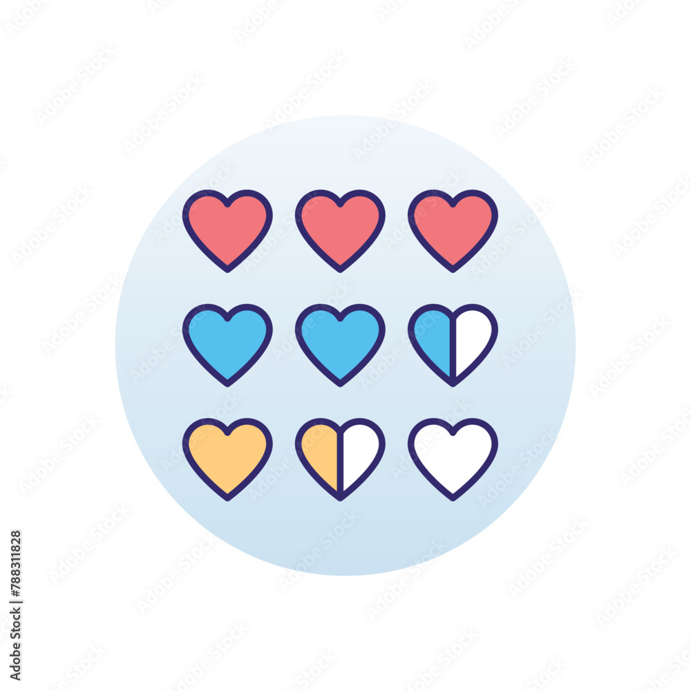 Heart vector icon Heart vector icon