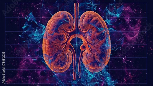 human kidneys anatomy structure physiology cross section medical profession morphology d illustrationimage illustration photo