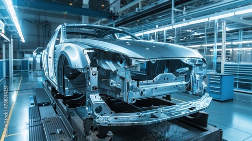 Analyze a collaboration between an automotive manufacturer and a steel producer to innovate in lightweight materials.  photo